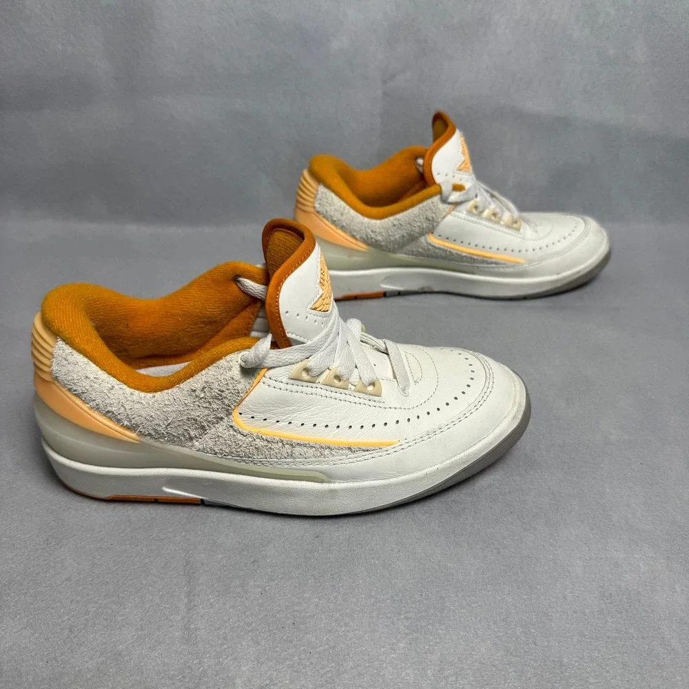 Nike Air Jordan 2 Retro Low Craft Melon Tint White Curry Mens 4.5/4.5Y
